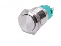 Nút nhấn inox chống nước, dạng tròn khoét lỗ 16mm